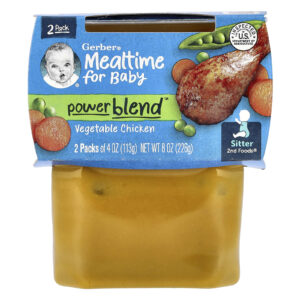 Gerber Mealtime para o Bebê Power Blend™ 2nd Foods® Frango com Vegetais 2 Unidades 113 g (4 oz) Cada