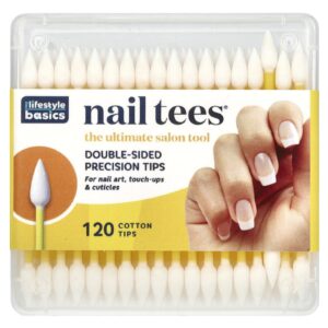 Fran Wilson Nail Tees Pontas de Precisão Dupla Face 120 Pontas de Algodão