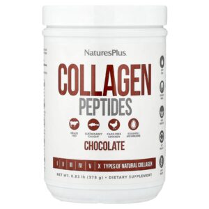 NaturesPlus Peptídeos de Colágeno Chocolate 378 g (083 lb)