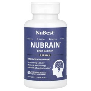 NuBest Nubrain Brain Booster 60 Cápsulas Vegetarianas