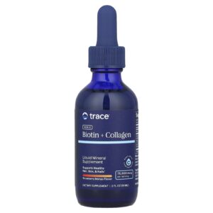 Trace Biotina Iônica + Colágeno Morango e Manga 75.000 mcg 59 ml (2 fl oz)