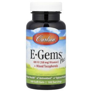 Carlson E-Gems® Plus 100 Cápsulas Softgel