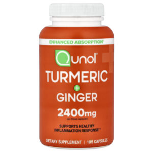 Qunol Cúrcuma + Gengibre 105 Cápsulas