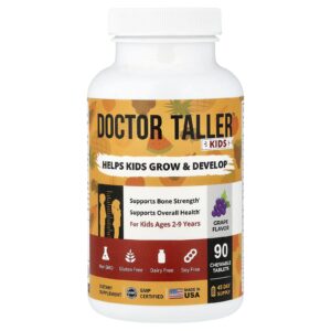 NuBest Doctor Taller Crianças de 2 a 9 Anos Uva 90 Comprimidos Mastigáveis