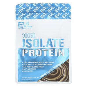 EVLution Nutrition 100% Proteína Isolada Chocolate Duplamente Rico 454 g (1 lb)