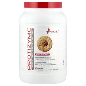 Metabolic Nutrition Protizyme® Proteína Elaborada Especializada Cookie de Manteiga de Noz-Pecã 910 g (2 lb)