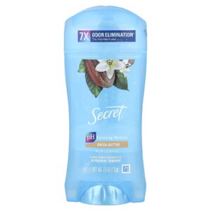 Secret Desodorante/Antitranspirante em Gel Transparente 48 Horas Manteiga de Cacau 73 g (26 oz)