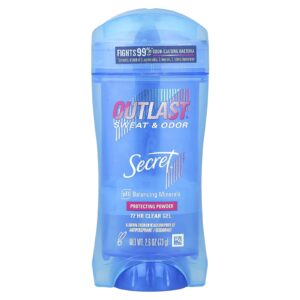 Secret Outlast® Desodorante em Gel Transparente 72 Horas Pó Protetor 73 g (26 oz)