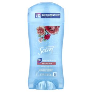 Secret Desodorante/Antitranspirante em Gel Transparente 48 Horas Rosa Delicada 73 g (26 oz)