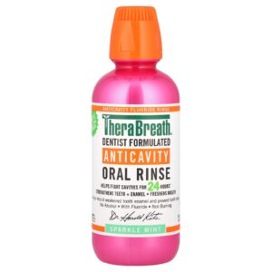 TheraBreath Sorriso Saudável Enxágue Oral Brilho de Hortelã 473 ml (16 fl oz)