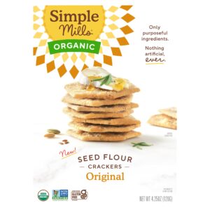 Simple Mills Bolachas de Farinha com Sementes Orgânicas Original 120 g (425 oz)