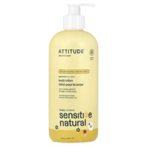 ATTITUDE Loção Corporal Natural Sensível a Aveia para Bebês Sem Perfume 473 ml (16 fl oz)
