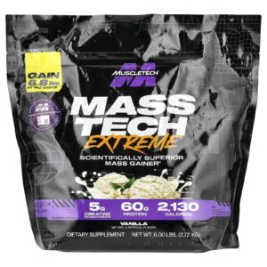 MuscleTech Mass-Tech™ Extreme Baunilha 272 kg (6 lb)