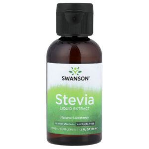 Swanson Extrato Líquido de Estévia Sem Álcool 59 ml (2 fl oz)