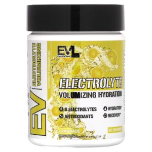 EVLution Nutrition Hidratação Volumizante de Eletrólitos Limonada 111 g (391 oz)