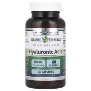 Amazing Nutrition Ácido Hialurônico 100 mg 60 Cápsulas