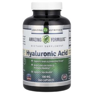 Amazing Nutrition Ácido Hialurônico 100 mg 360 Cápsulas
