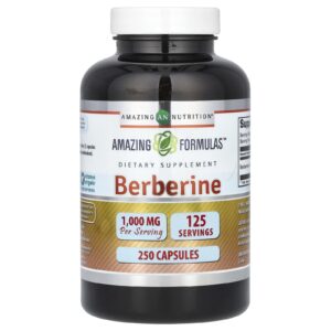 Amazing Nutrition Berberina 250 Cápsulas (500 mg por Cápsula)