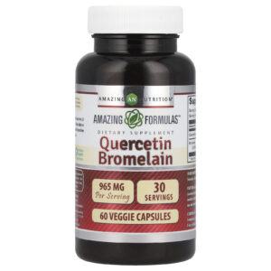 Amazing Nutrition Quercetin Bromelain 60 Cápsulas Vegetais