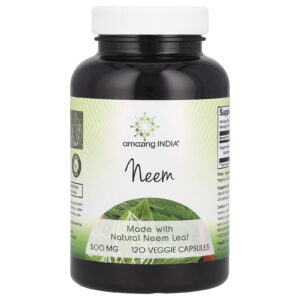 Amazing India Neem 500 mg 120 Cápsulas Vegetais