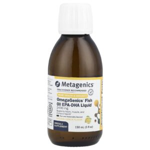 Metagenics OmegaGenics EPA-DHA 2400. Limão Natural 150 ml (5 fl oz)