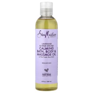 SheaMoisture Banho Calmante Óleo Corporal e de Massagem Pele Delicada Lavanda e Orquídea Selvagem 237 ml (8 fl oz)