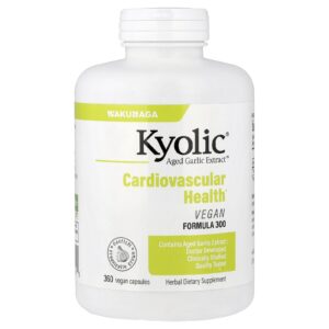 Kyolic Aged Garlic Extract Saúde Cardiovascular Fórmula Vegana 300 360 Cápsulas Veganas (300 mg por Cápsula)