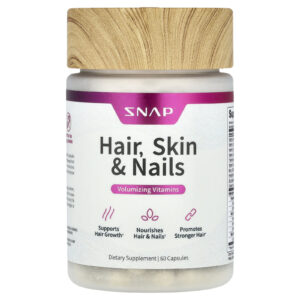 Snap Supplements Cabelo Pele e Unhas 60 Cápsulas