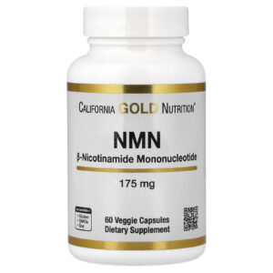 California Gold Nutrition NMN 175 mg 60 Cápsulas Vegetais