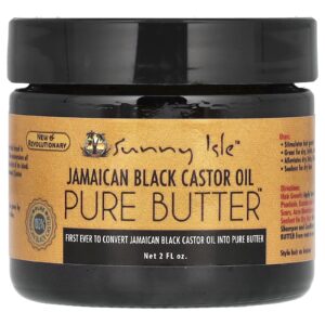Sunny Isle Óleo de Rícino Preto Jamaicano Manteiga Pura 2 fl oz