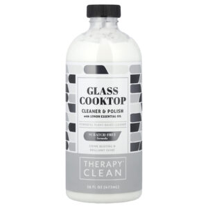 Therapy Clean Cooktop limpador e polidor de vidro com óleo essencial de limão 473 ml (16 fl oz)