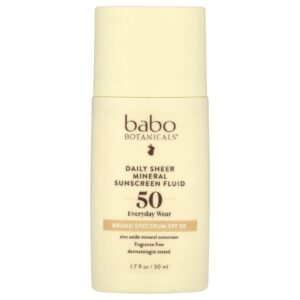 Babo Botanicals Fluido Transparente Mineral Diário 50 Sem Perfume 50 ml (17 fl oz)