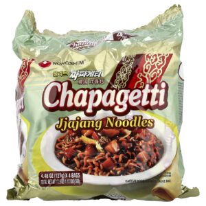 Nongshim Noodles Chapagetti Jjajang 4 Sacos 127 g (448 oz) Cada