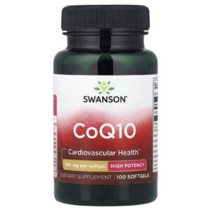 Swanson CoQ10 Alta Potência 100 mg 100 Cápsulas Softgel