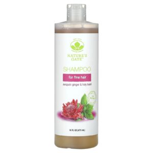 Mild By Nature (Natures Gate) Shampoo de Gengibre Awapuhi e Manjericão Santo para Cabelos Finos 473 ml (16 fl oz)