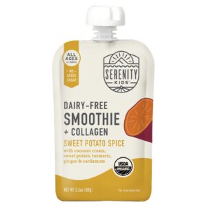 Serenity Kids Smoothie sem Laticínios + Colágeno Batata-Doce e Especiarias Todas as Idades a Partir de 6 Meses 99 g (35 oz)
