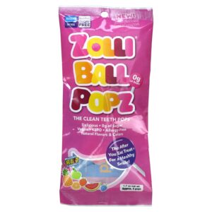 Zollipops Zolli Ball Popz The Clean Teeth Pops Frutas Deliciosas Aprox. 4 pops 17 oz
