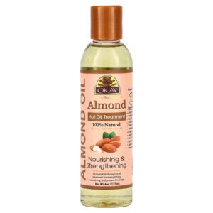Okay Pure Naturals Tratamento com Óleo Quente de Amêndoa 177 ml (6 oz)