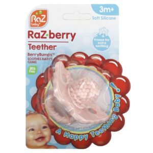 RaZbaby Mordedor Raz-berry A Partir de 3 Meses Rosa 1 Unidade