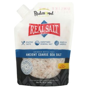 Redmond Sal Real Sal Marinho Grosso Milenar Sal de Recarga para moagem 454 g (16 oz)