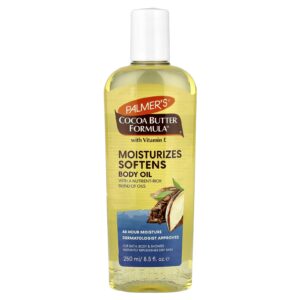 Palmers Fórmula de Manteiga de Cacau Óleo Corporal Hidratante Levemente Perfumado 250 ml (85 fl oz)