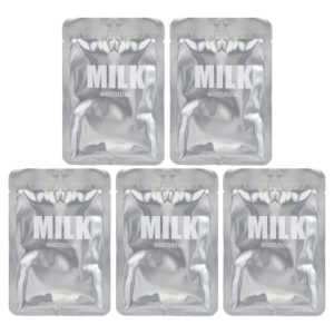 Lapcos Conjunto de Máscaras de Beleza Hidratantes Leite 5 Máscaras 30 ml (101 fl oz) Cada