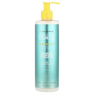 Alaffia Beautiful Curls Enhanced Condicionador Leave-In Ondas e Cachos Soltos Manteiga de Karité Não Refinada 354 ml (12 fl oz)