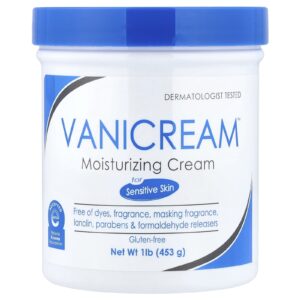 Vanicream Creme Hidratante Para Pele Seca Irritada ou Sensível 453 g (1 lb)