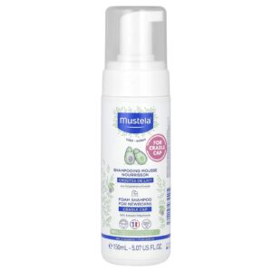 Mustela Shampoo de Espuma para Recém-nascidos com Polifenóis de Abacate Para Crosta Láctea 150 ml (507 fl oz)