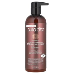 Pura Dor Condicionador de Biotina Formulado Clinicamente Para Todos os Tipos de Cabelo 473 ml (16 fl oz)