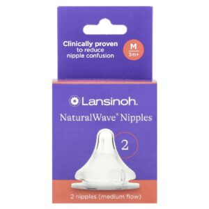 Lansinoh Bicos NaturalWave® a Partir de 3 Meses Fluxo Médio 2 Bicos