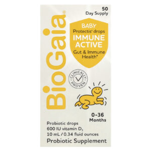 BioGaia Gotas Baby Protectis Imunidade Ativa 0-36 Meses 600 UI 10 ml (034 fl oz)