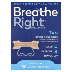 Breathe Right Tiras Nasais Grandes Marrom 30 Tiras