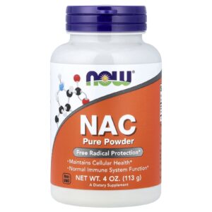 NOW Foods NAC Pure em Pó 113 g (4 oz)